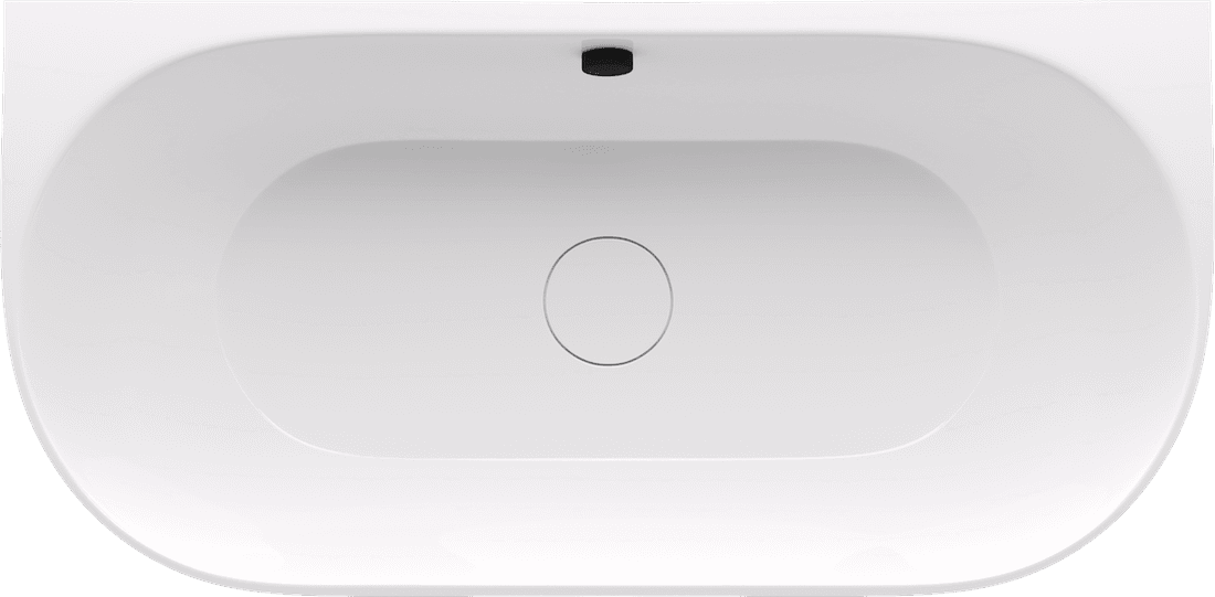 PAGODA wanna przyścienna 170x85x58cm, kompozyt, biały/brązowy mat