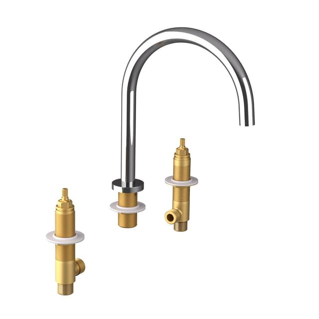 ULTRAMIX korpus do 3-elementowej umywalkowej baterie bez odpływu, chrom