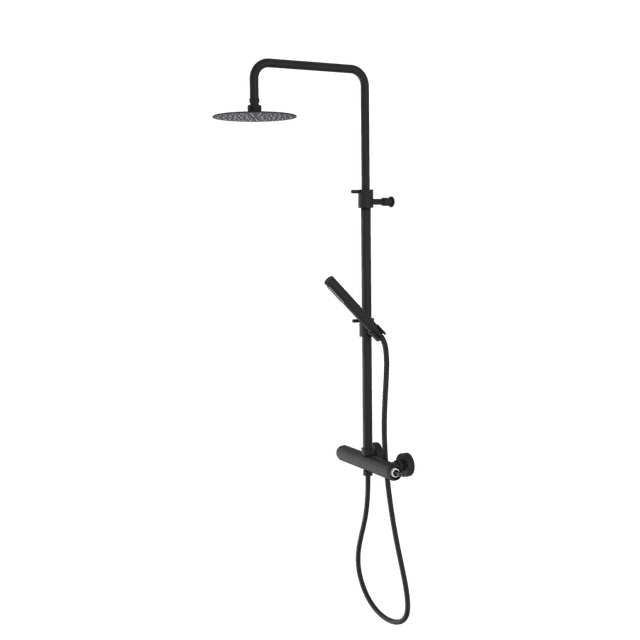 ULTRAMIX korpus kolumny prysznicowej z baterią dźwigniową, czarny mat