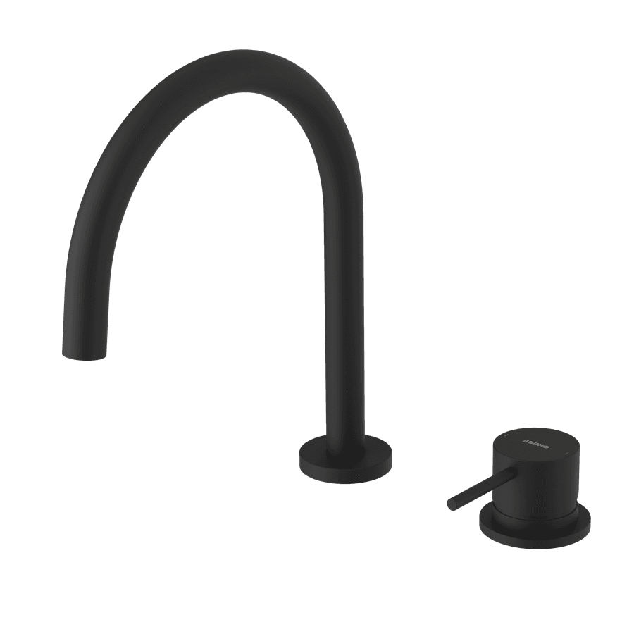 ULTRAMIX dwuelementowa bateria umywalkowa bez odpływu, czarny mat