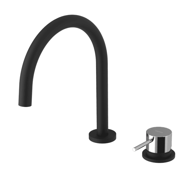 ULTRAMIX dwuelementowa bateria umywalkowa bez odpływu, czarny mat/chrom