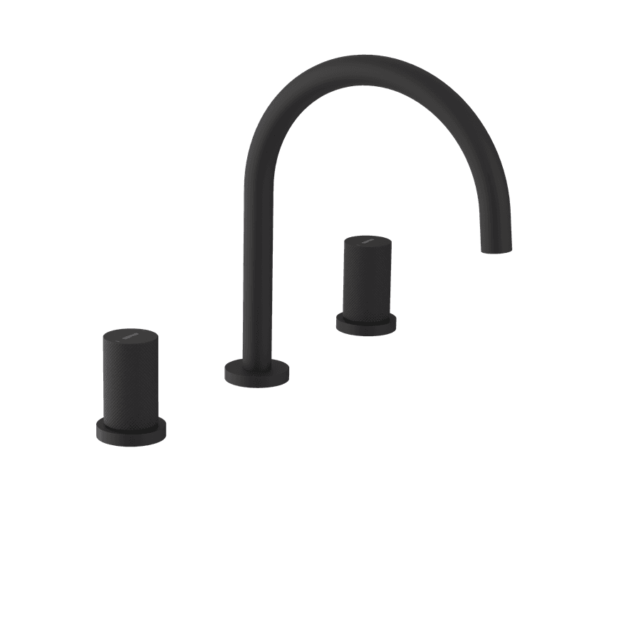 ULTRATAP trzyelementowa bateria umywalkowa bez odpływu, czarny mat