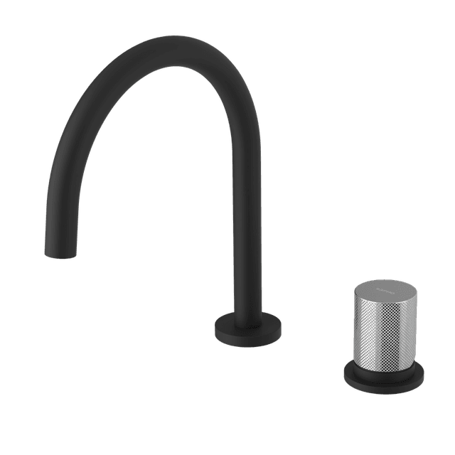 ULTRATAP dwuelementowa bateria umywalkowa bez odpływu, czarny mat/chrom