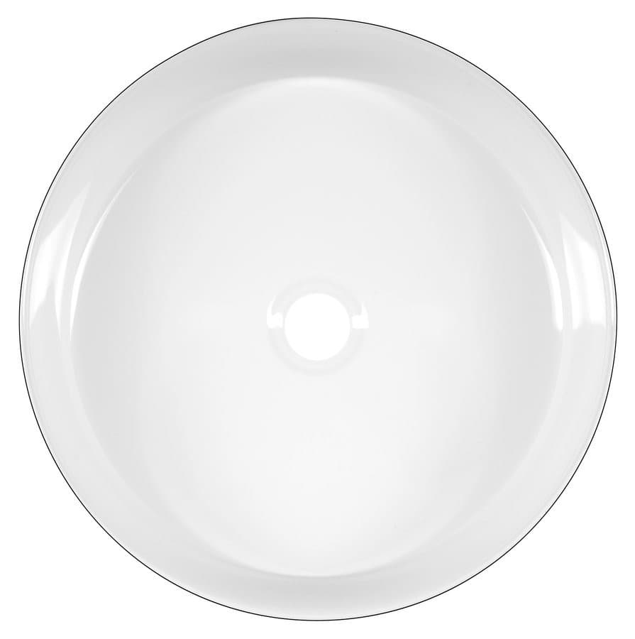 MARGITHA umywalka ceramiczna 38x22cm, otwór na baterię po prawej stronie, beżowy