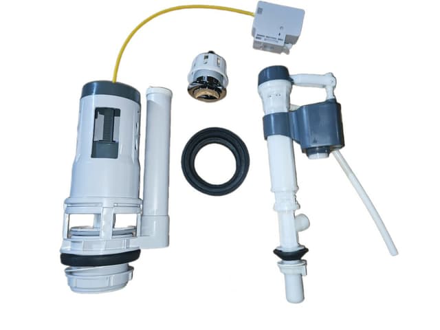 JALTA HYGIE zestaw spłukujący z przyciskiem DUAL 49mm, napełnianie od dołu, chrom