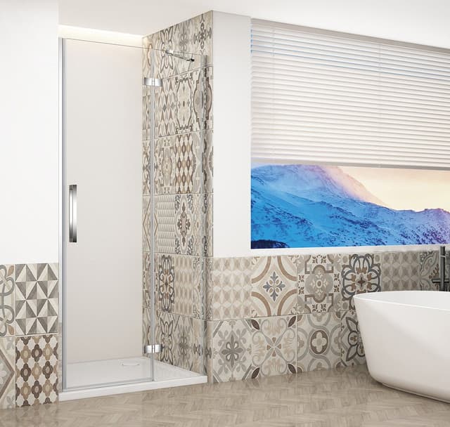 TRINITY CHROME drzwi prysznicowe do wnęki 1100 mm, szkło czyste, prawe