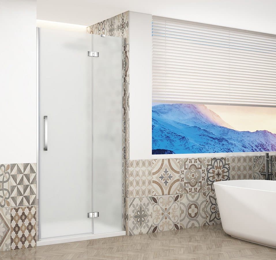 TRINITY CHROME drzwi prysznicowe do wnęki 1200 mm, szkło matowe, prawe