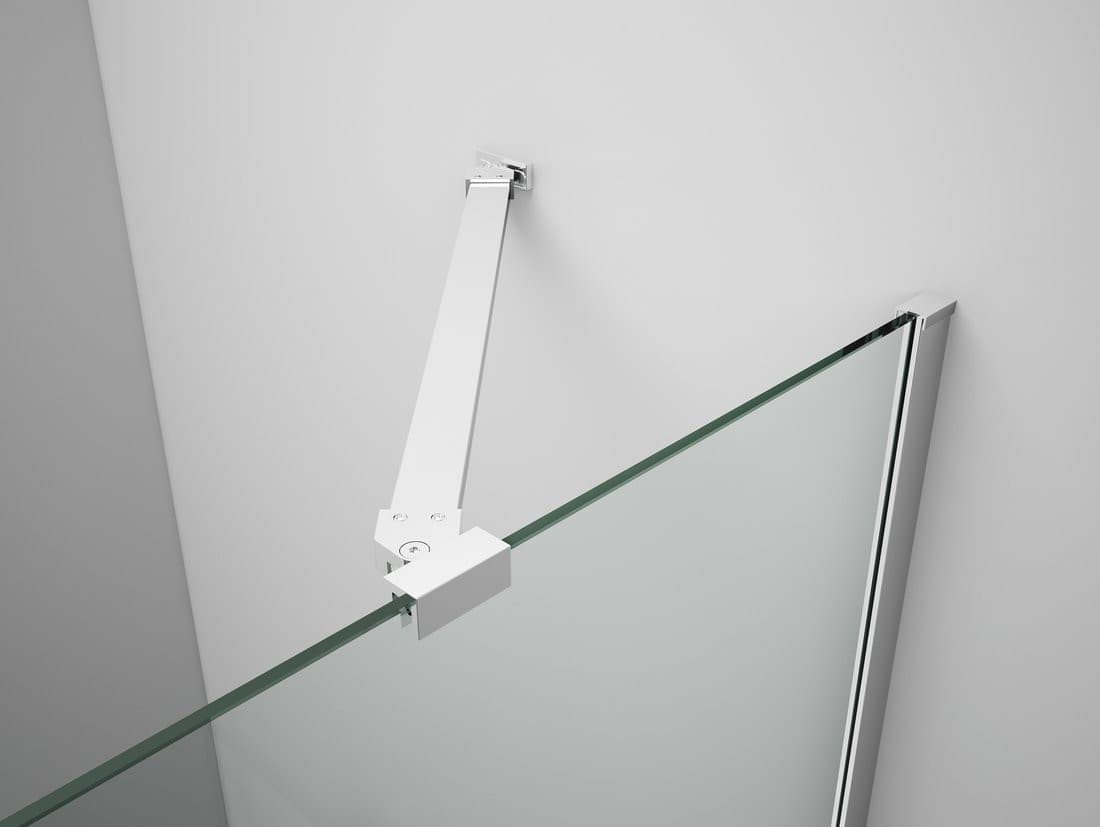 TRINITY CHROME drzwi prysznicowe do wnęki 900 mm, szkło matowe, lewe