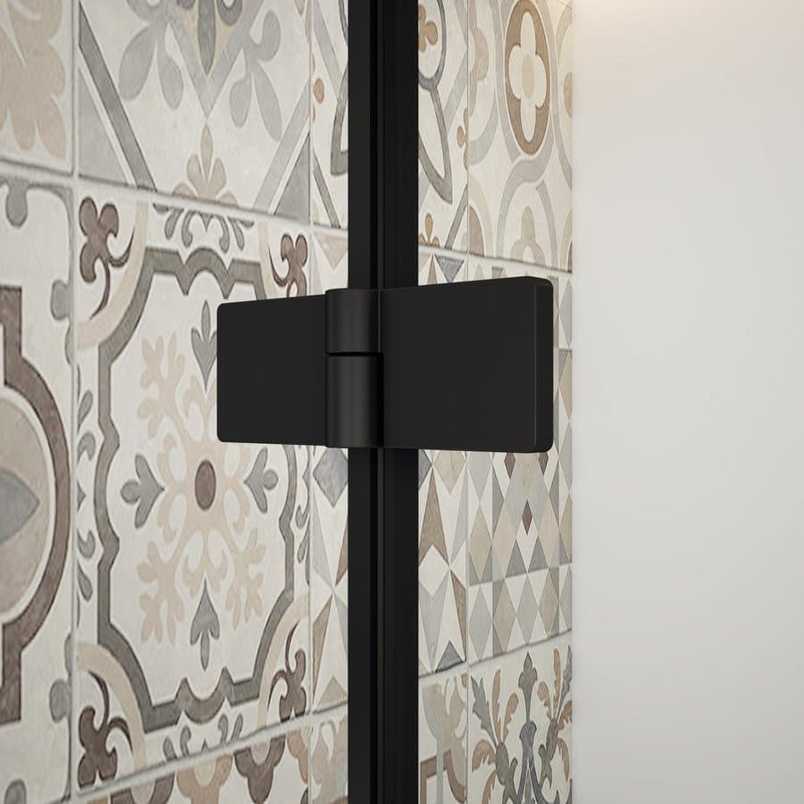 TRINITY BLACK kabina prysznicowa 800x800mm, wejście z rogu, szkło czyste