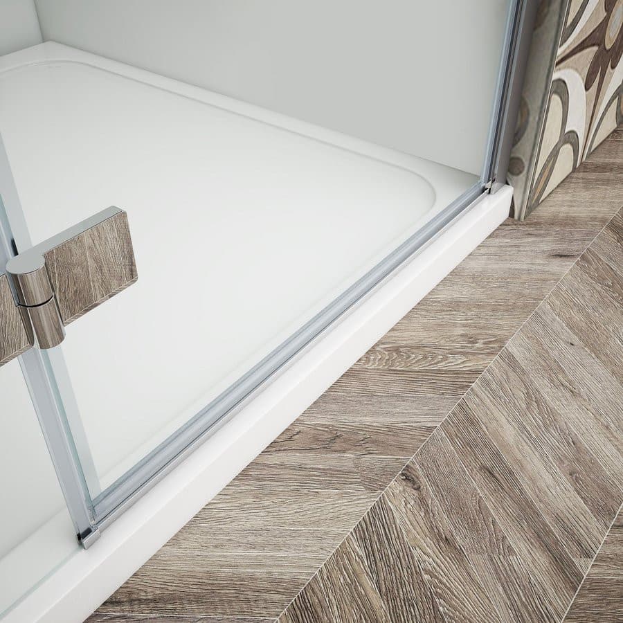 TRINITY CHROME kabina prysznicowa 1000x900mm, wejście z rogu, szkło czyste