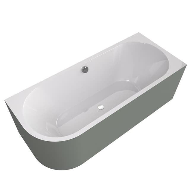 VIVA R MONOLITH wanna wolnostojąca przyścienna 180x75x60cm, biały/verde