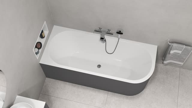 VIVA L MONOLITH wanna wolnostojąca przyścienna 170x75x60cm, biały/carina