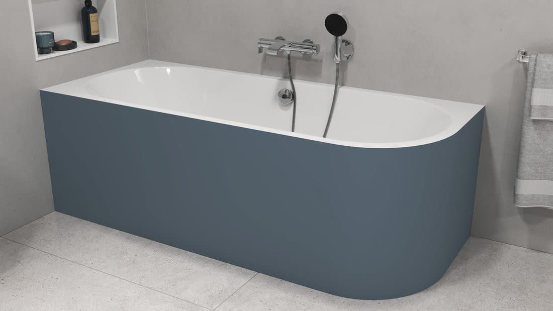 VIVA L MONOLITH wanna wolnostojąca przyścienna 170x75x60cm, biały/siena