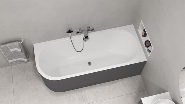 VIVA R MONOLITH wanna wolnostojąca przyścienna 170x75x60cm, biały/carina