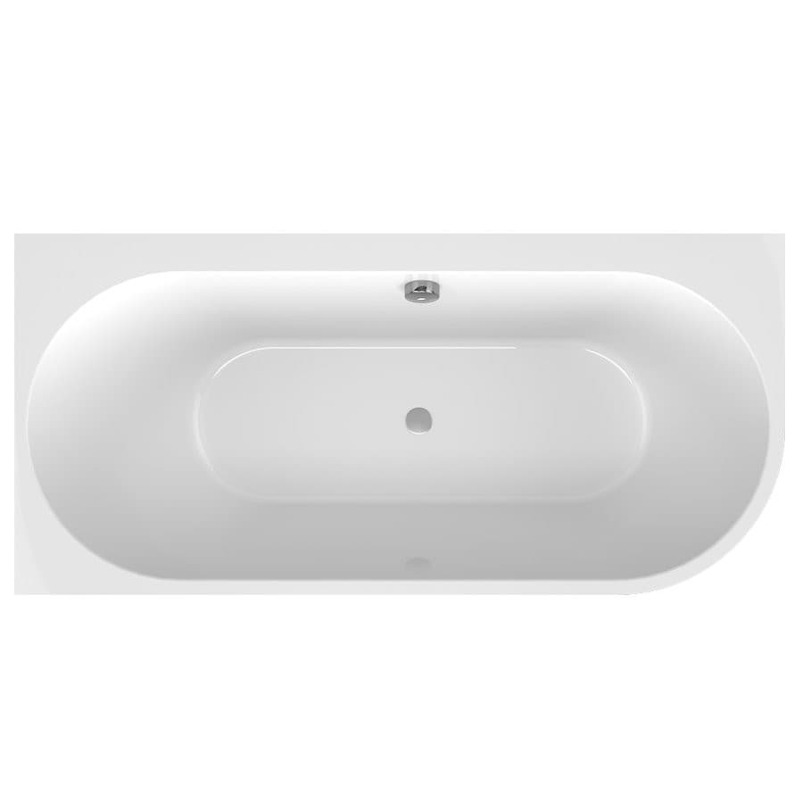 ASTRA L MONOLITH wanna wolnostojąca przyścienna 160x75x60cm, biały/agila