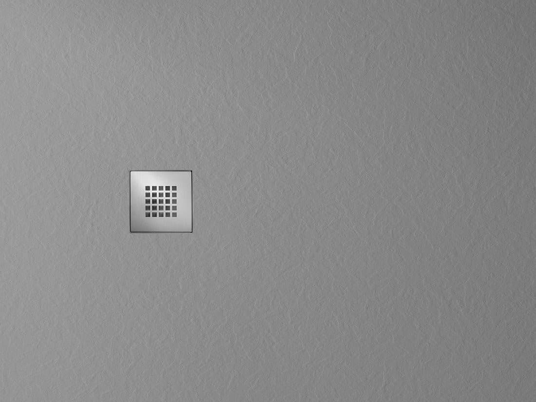 MITIA sprchová vanička z litého mramoru, obdélník 120x70cm, šedá