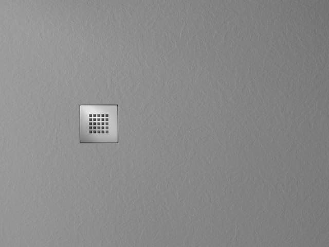 MITIA sprchová vanička z litého mramoru, obdélník 120x70cm, šedá