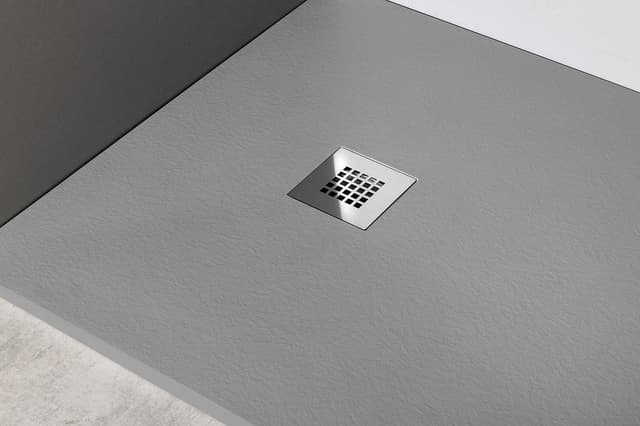 MITIA sprchová vanička z litého mramoru, obdélník 120x70cm, šedá