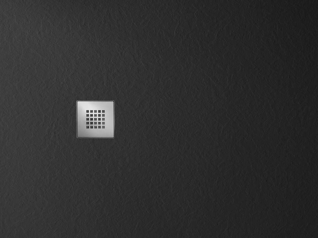 MITIA sprchová vanička z litého mramoru, obdélník 120x70cm, černá