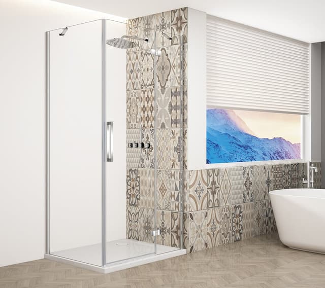 TRINITY CHROME kabina prysznicowa 1100x1000mm, szkło czyste, prawe