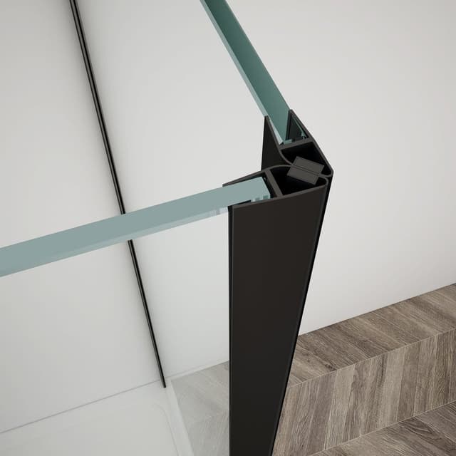 TRINITY BLACK kabina prysznicowa 900x1200mm, szkło czyste, prawe