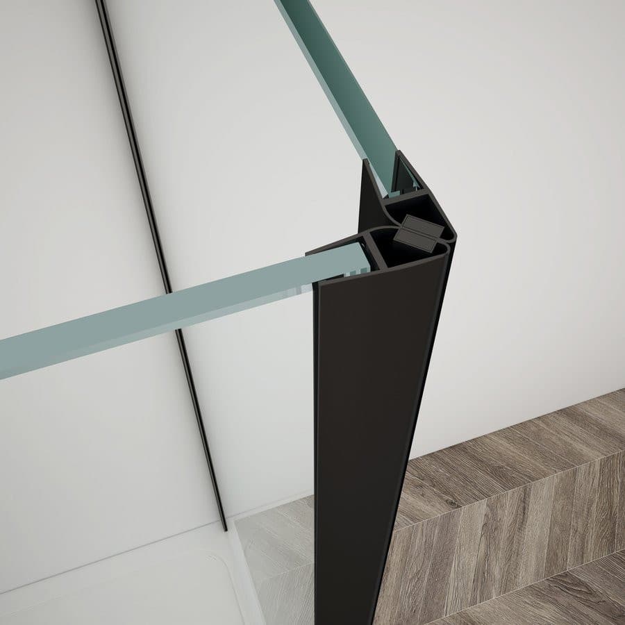 TRINITY BLACK kabina prysznicowa 1200x800mm, szkło matowe, lewe