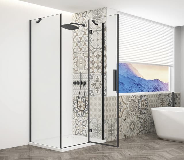 TRINITY BLACK kabina prysznicowa 1000x900mm, szkło czyste, prawe