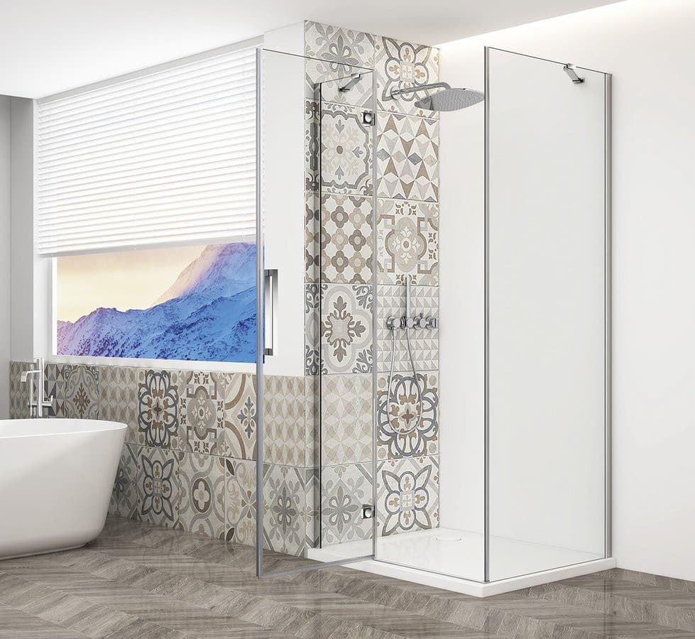 TRINITY CHROME kabina prysznicowa 1100x900mm, szkło czyste, lewe