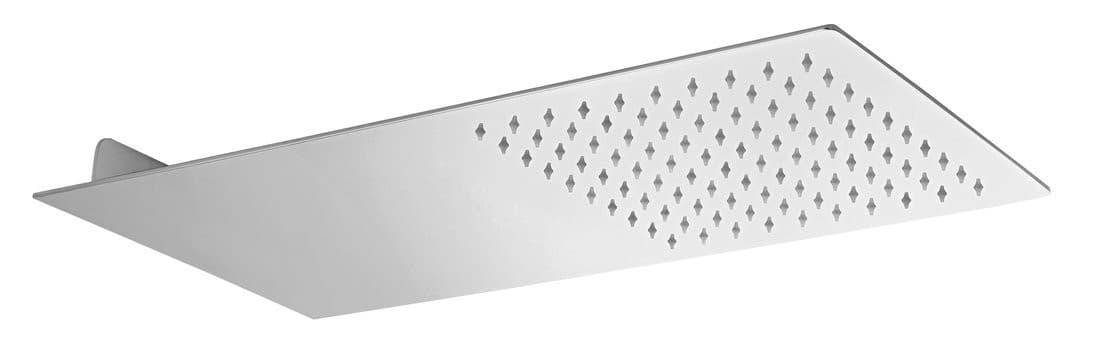 SLIM deszczownica ścienna z kaskadą 250x550mm, stal nierdzewna połysk