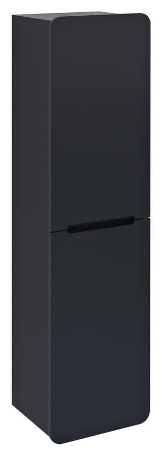 KERALA słupek wysoki, 38x143x32cm, 2 drzwiczki, lewy/prawy, antracyt mat