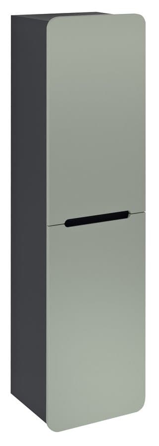 KERALA słupek wysoki, 38x143x32cm, 2 drzwiczki, lewy/prawy, verde/antracyt mat