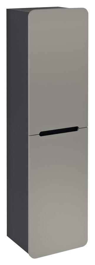 KERALA słupek wysoki, 38x143x32cm, 2 drzwiczki, lewy/prawy, agila/antracyt mat