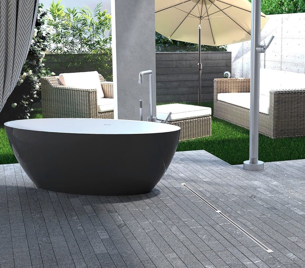 SUMISURA odpływ liniowy z rusztem ze stali nierdzewnej, L-450-1230, DN50