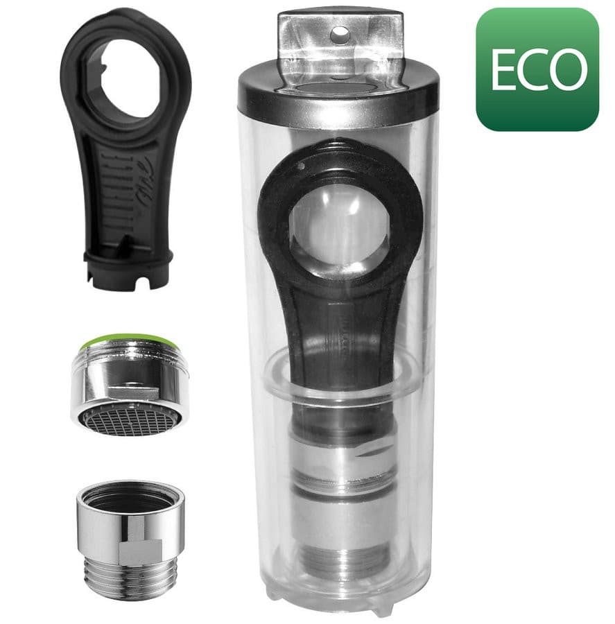ECO SET redukcja do węża prysznicowego 6L, perlator 6L, gwint zewnętrzny M24x1 i klucz, chrom