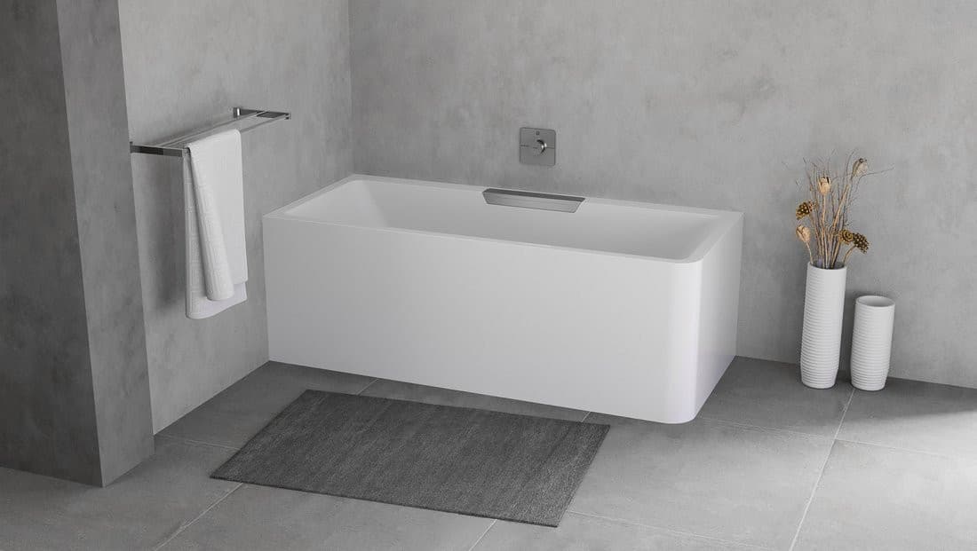 CASCATA L MONOLITH wanna prostokątna 180x80x60cm, kaskada ze stali nierdzewnej