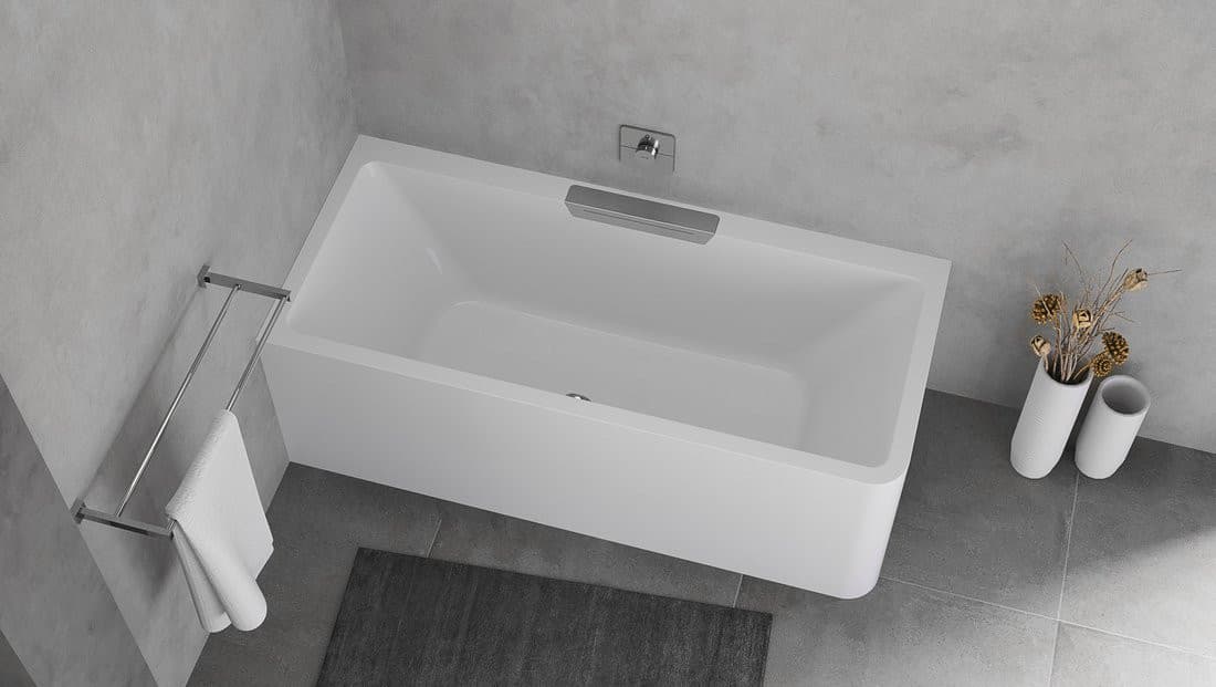 CASCATA L MONOLITH wanna prostokątna 180x80x60cm, kaskada ze stali nierdzewnej