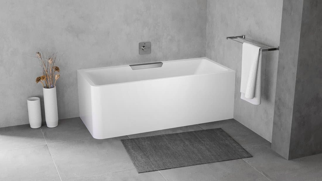 CASCATA R MONOLITH wanna prostokątna 180x80x60, kaskada ze stali nierdzewnej