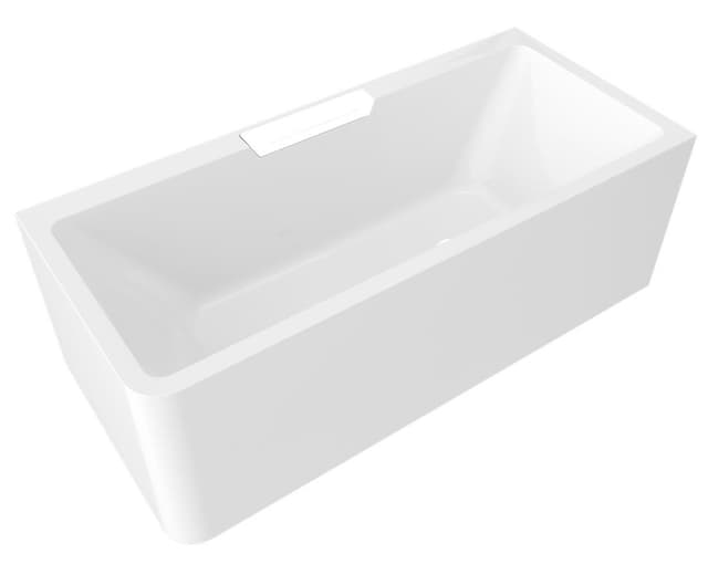 CASCATA R MONOLITH wanna prostokątna 180x80x60cm, kaskada biała