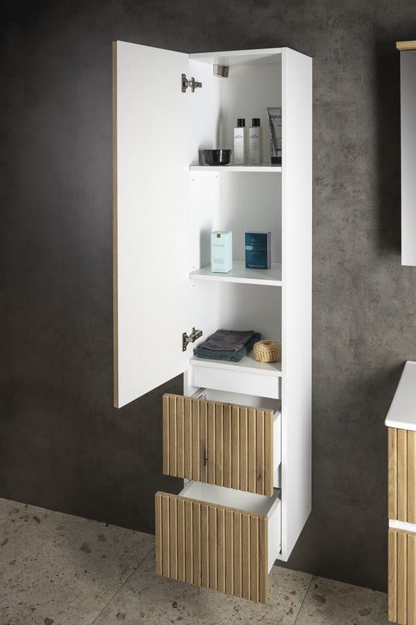 PANEDA STRIP szafka wysoka 35x165x31cm, dąb emporio, lewa/prawa