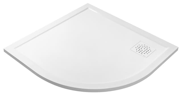 XENA brodzik prysznicowy kompozytowy 90x90cm, półokrągły, R550, biały
