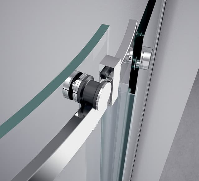 THRON ROUND kabina prysznicowa półokrągła 900x900mm, szkło czyste, lewa