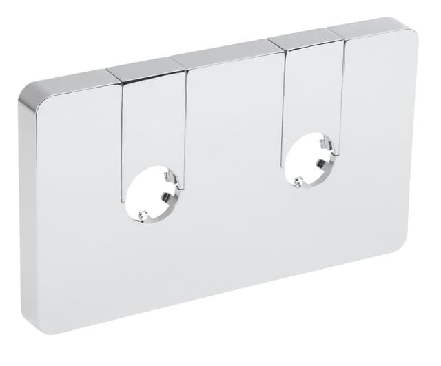 Q-START rozeta maskująca zespolona do zaworów o rozstawie, chrom