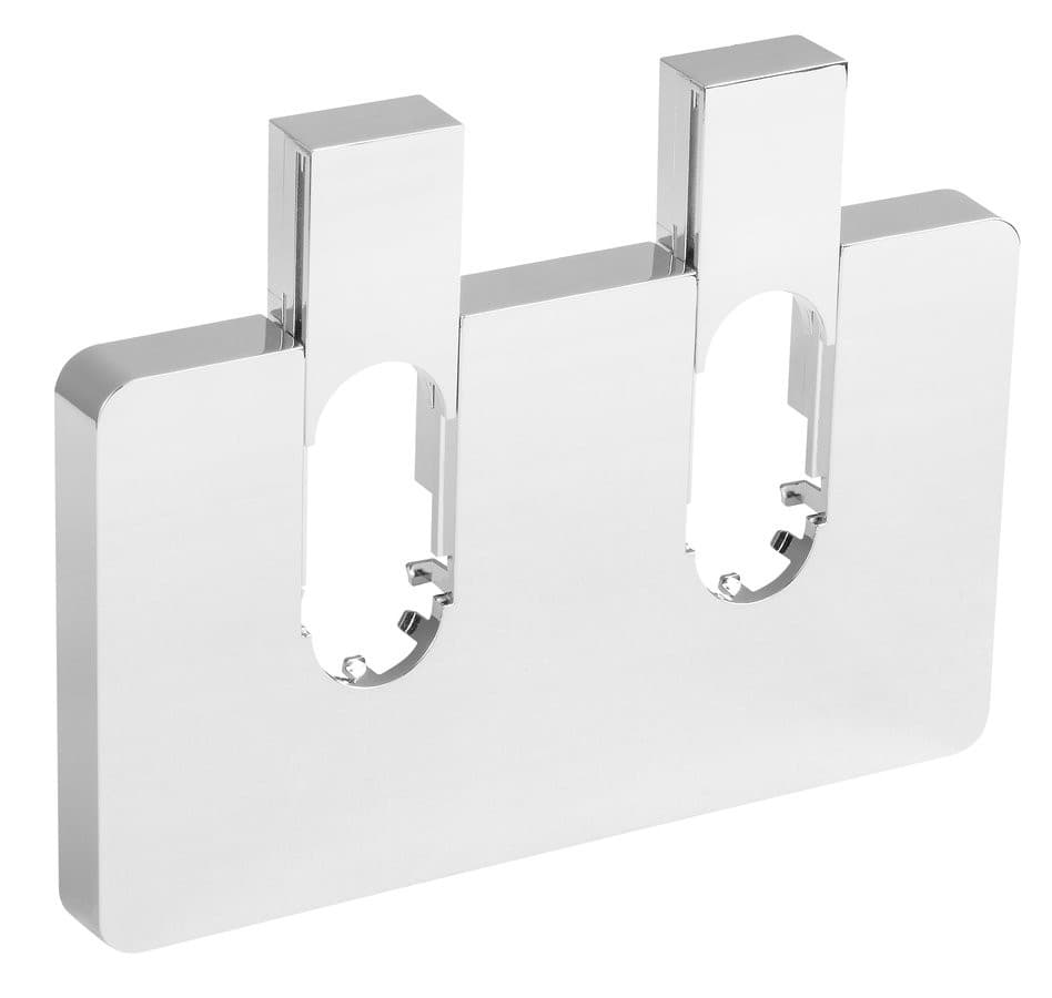 Q-START rozeta maskująca zespolona do zaworów o rozstawie, chrom