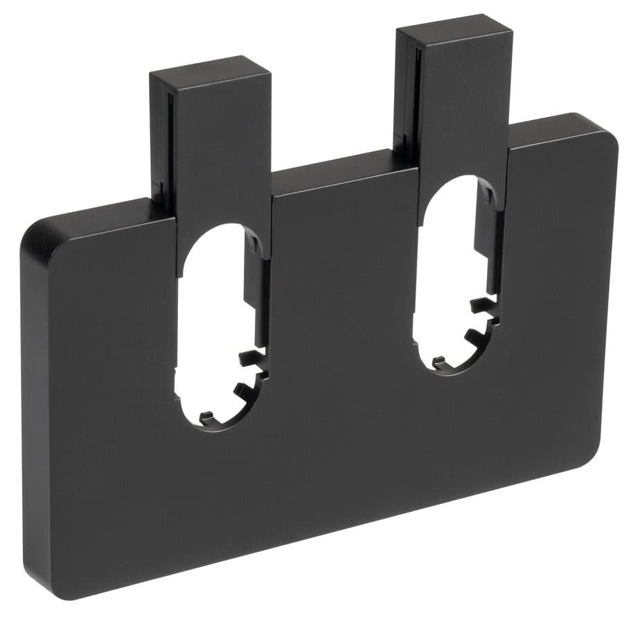 Q-START rozeta maskująca zespolona do zaworów o rozstawie, czarny mat