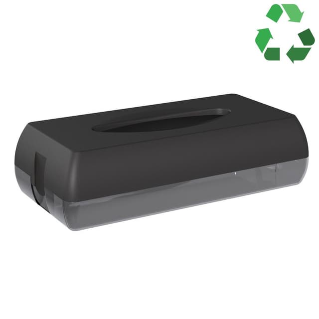 ECOLORED dozownik ręczników papierowych, 27x13x7cm, ABS, czarny mat