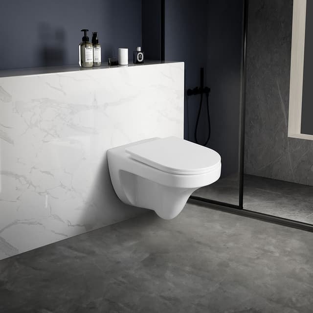 DENICA WC misa wisząca, Vortex Rimless, 36x52cm, biały