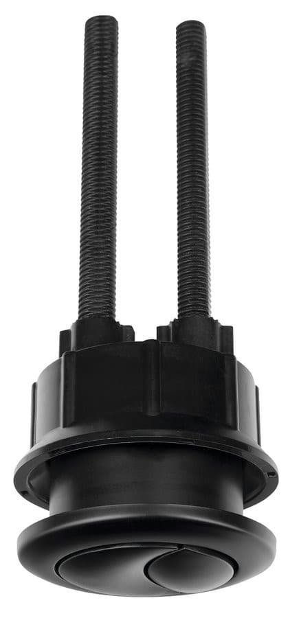 Mechanizm spłukujący z przyciskiem DUAL 49mm, napełnianie od dołu 1/2", czarny