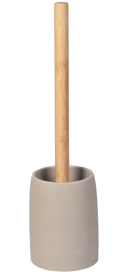 RIKO szczotka WC do postawienia, brązowy/bambus