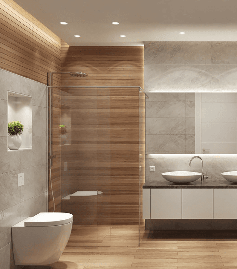 Oświetlenie sufitowe łazienkowe, ø 85mm, GU10OSRAM, 4,3W, 230V, IP65, biały