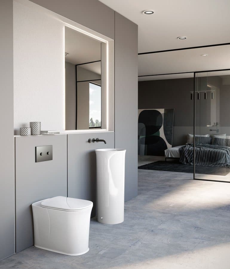 THE NEW YORKER misa WC 36,5x60cm, odpływ poziomy/pionowy, biały